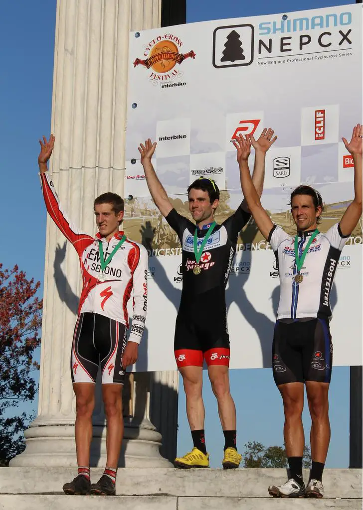 Lindine solo-ed to victory followed by Evan McNeely and Weston Schempf in second and third, respectively.  © Cyclocross Magazine  