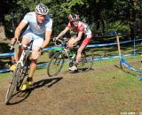 Coming out of the turn, the rider begins to accelerate. © Cyclocross Magazine