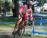 A rider accelerates coming through a turn. © Cyclocross Magazine