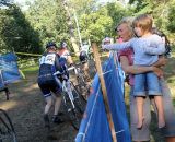 Spectators look on at the men's field. © Cyclocross Magazine