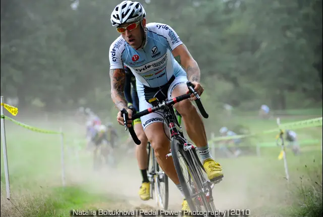 Myerson kicks up dust in Quad Cross © Natalia Boltukhov | Pedal Power Photography