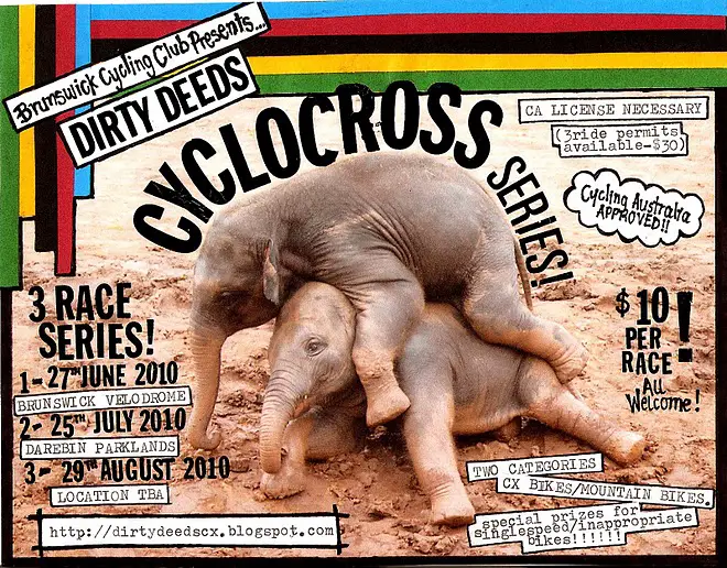 Dirty Deeds race series flyer