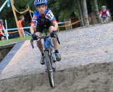 A Junior rider makes the plunge to the beach © Janet Hill