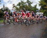 Elite men charging off the line. Photo by Robbie Carver