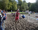 The sand proved tricky for even the top riders. Photo by Robbie Carver