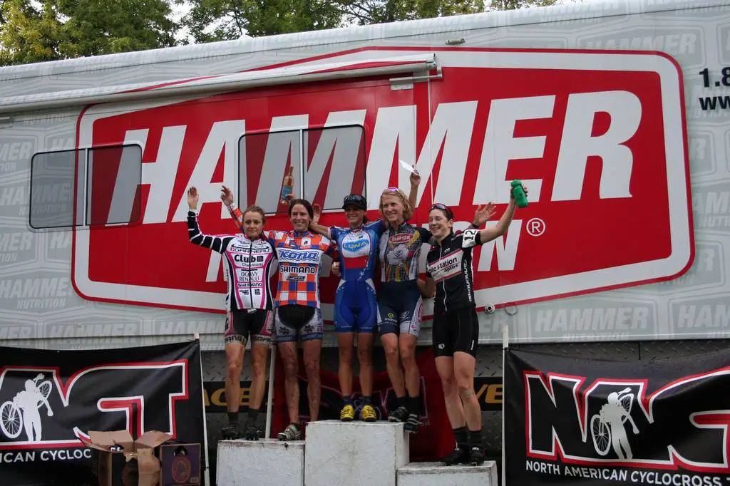 The women\'s podium. Photo by Robbie Carver