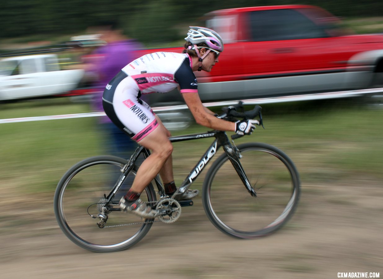 Sherwin was both fit and determined. Raleigh Midsummer Night cyclocross race. © Cyclocross Magazine