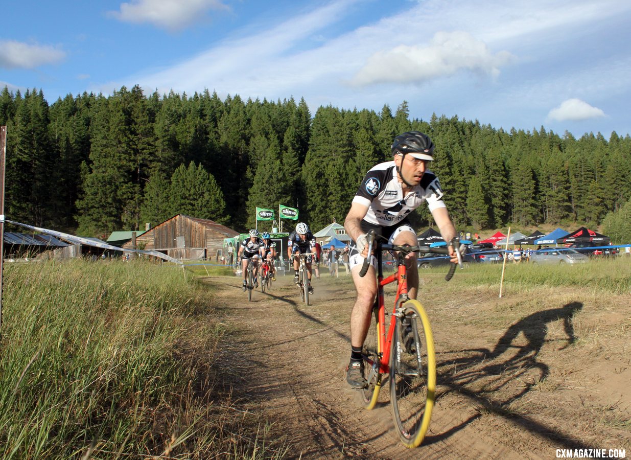 Blue skies and high winds greeted most of the races. Raleigh Midsummer Night cyclocross race. © Cyclocross Magazine