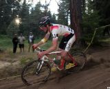 Zach McDonald put his Super D skills to work at the Raleigh Midsummer Night cyclocross race. © Cyclocross Magazine