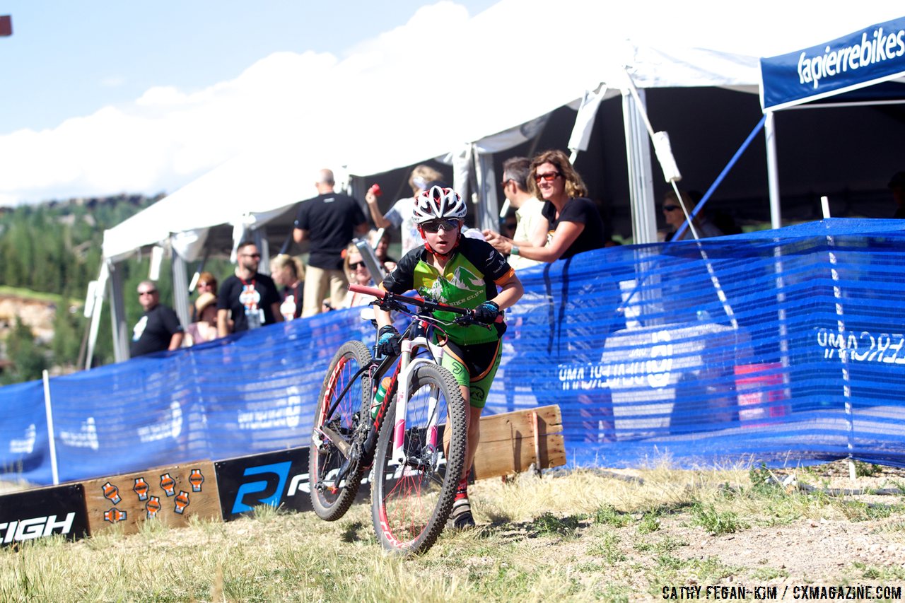 Sydney Palmer-Leger, only 11, finished second in the women\'s 3/4 race. © Cathy Fegan-Kim