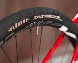 Clement X'Plor MSO 40c tires fit with clearance for mud on the Raleigh Tamland 2. © Cyclocross Magazine