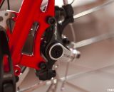 TRP's dual piston Spyre mechanical disc brakes handle stopping on the Raleigh Tamland 2 gravel bike. © Cyclocross Magazine