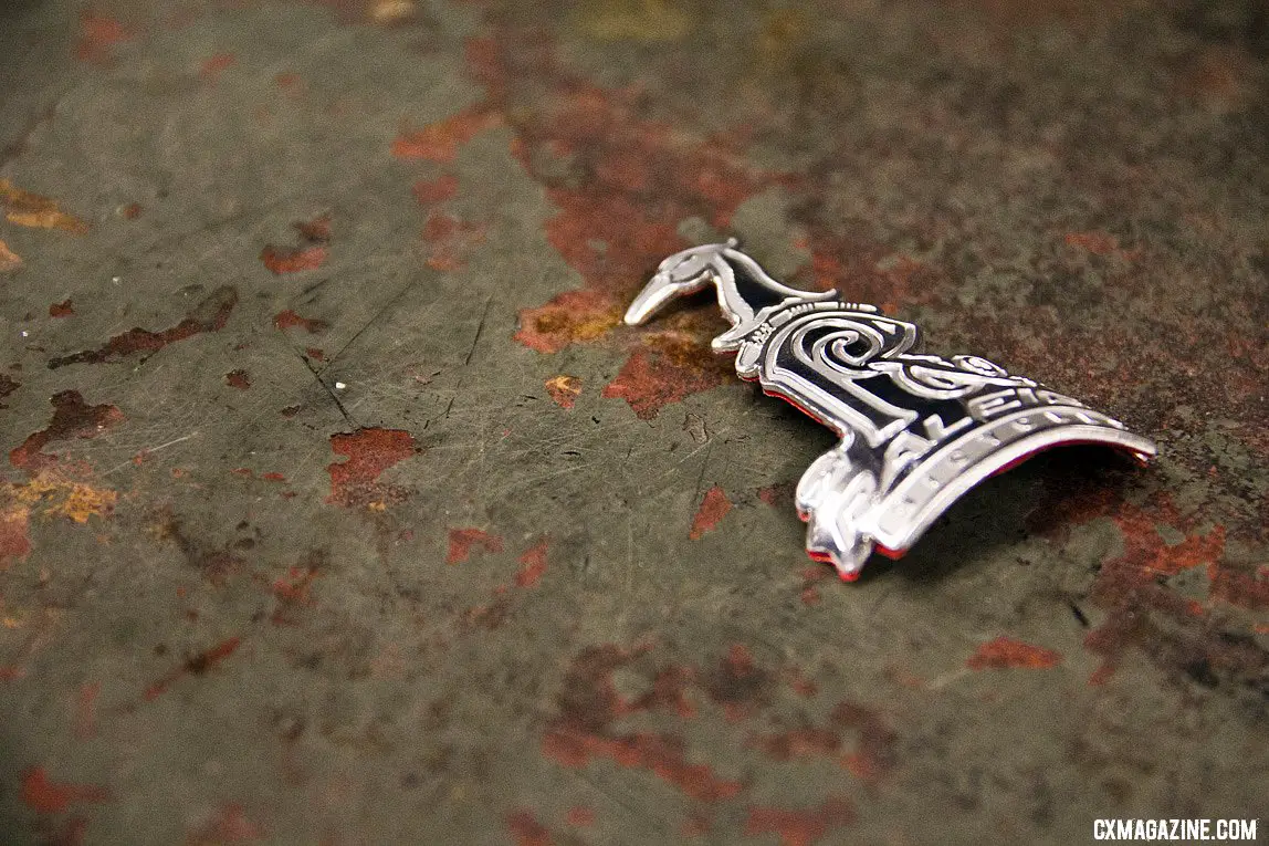 The Raleigh head badge. 