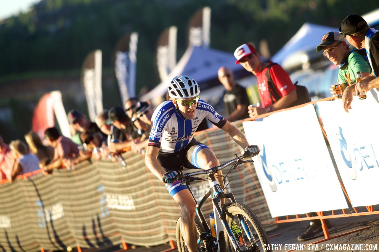 Carl Decker (Giant) soaking up the win. © Cathy Fegan-Kim