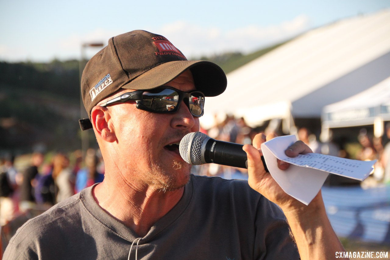 Richard Fries brought the energy and knowledge to the Raleigh Midsummer Night\'s race. © Cyclocross Magazine