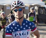 Jonathan Page shows off his fourth Elite Men's National Championship jersey. © Cyclocross Magazine