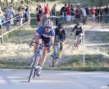 Page leading Berden and Krugoff on the first lap. 2013 Raleigh Midsummer Night's race. © Cyclocross Magazine