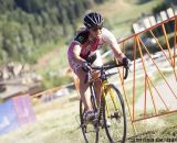 Amanda Carey led most of the race. 2013 Raleigh Midsummer Night's cyclocross race. © Cathy Fegan-Kim