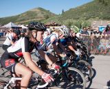 Only eight women started but the racing was fierce at Raleigh Midsummer Night's Cross. © Cyclocross Magazine