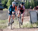 Erika Zaveta bides her time before making a pass at Raleigh Midsummer Night's Cross. © Cyclocross Magazine