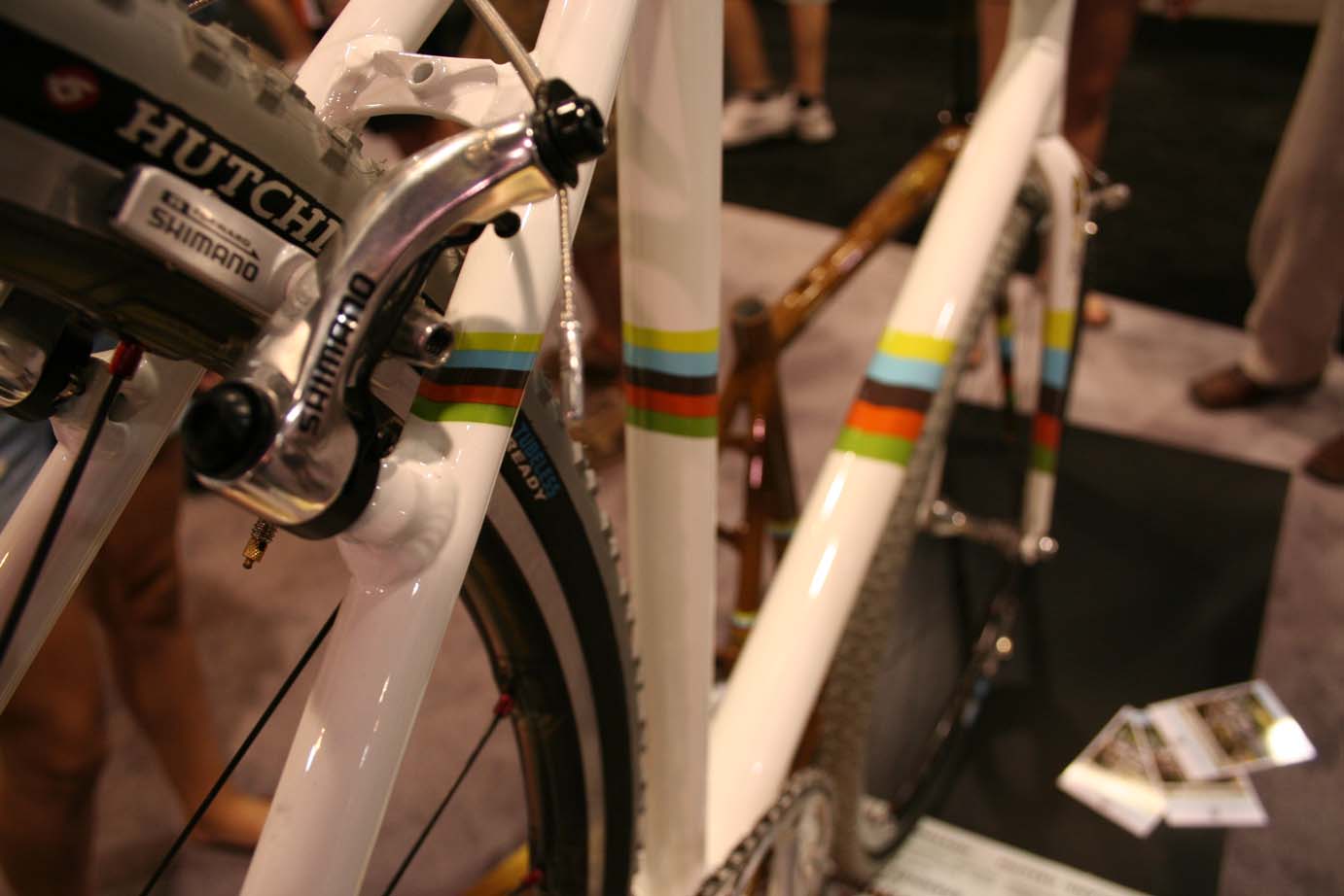 Raleigh gives the White Frame a special edition World Championsip color scheme. by Andrew Yee