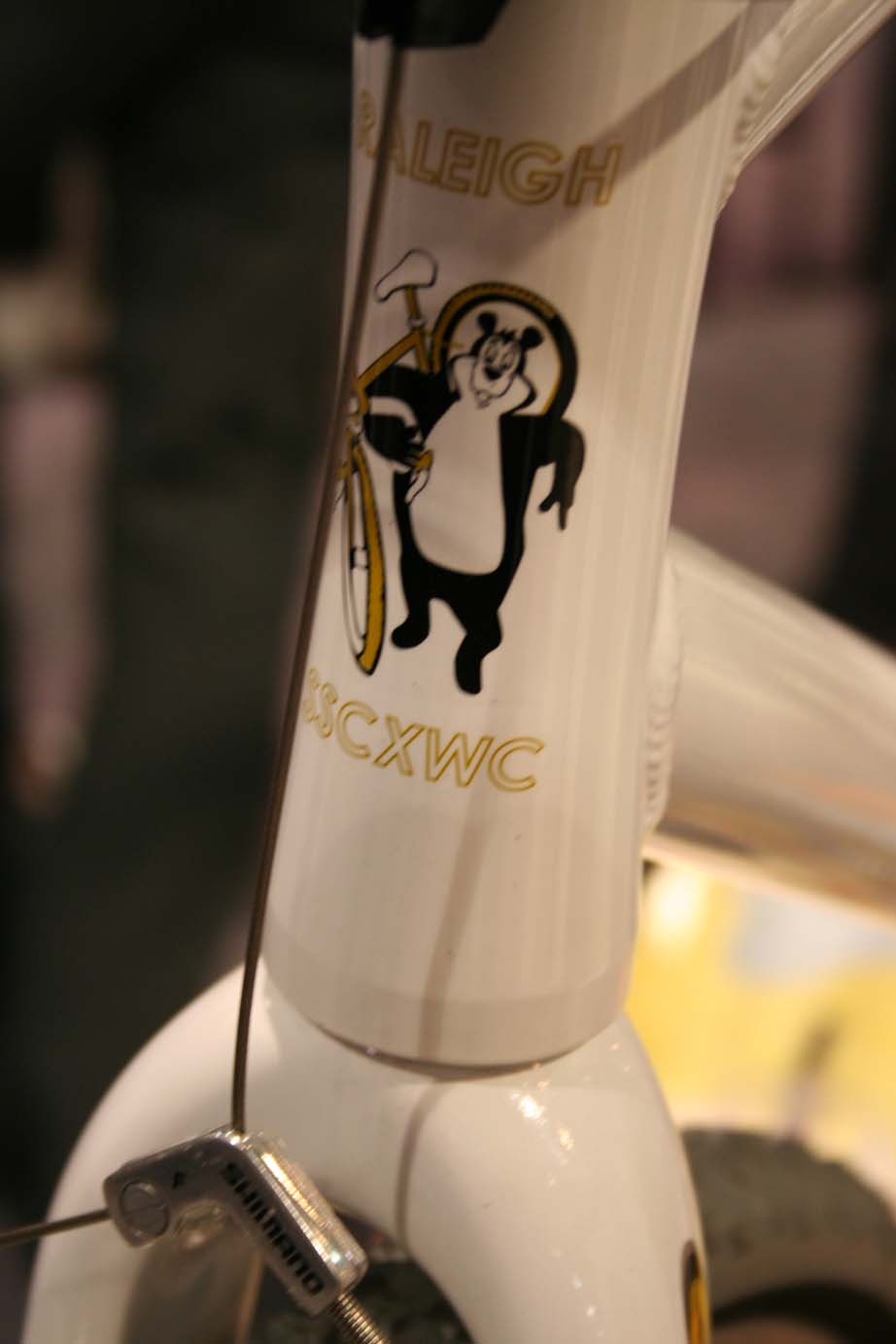 A special edition SSCXWC head tube badge. by Andrew Yee