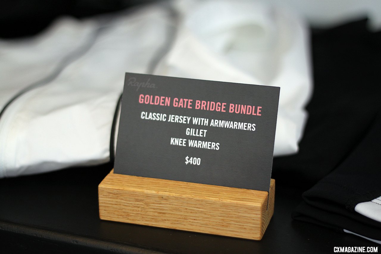 Rapha\'s Golden Gate Bridge Bundle may keep you warm, but at a price. © Cyclocross Magazine