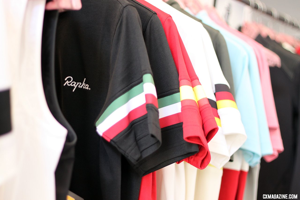 A wide variety of Rapha jerseys are waiting for you - if you can afford them. © Cyclocross Magazine