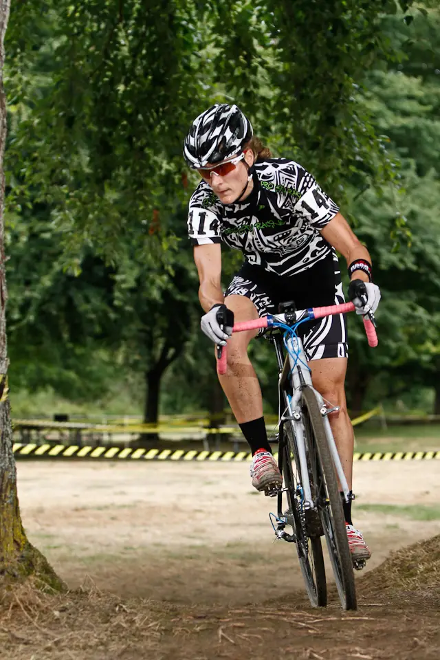 Rapha Focus GP: Mical Dyck would chase Katerina Nash all weekend. © Doug Brons