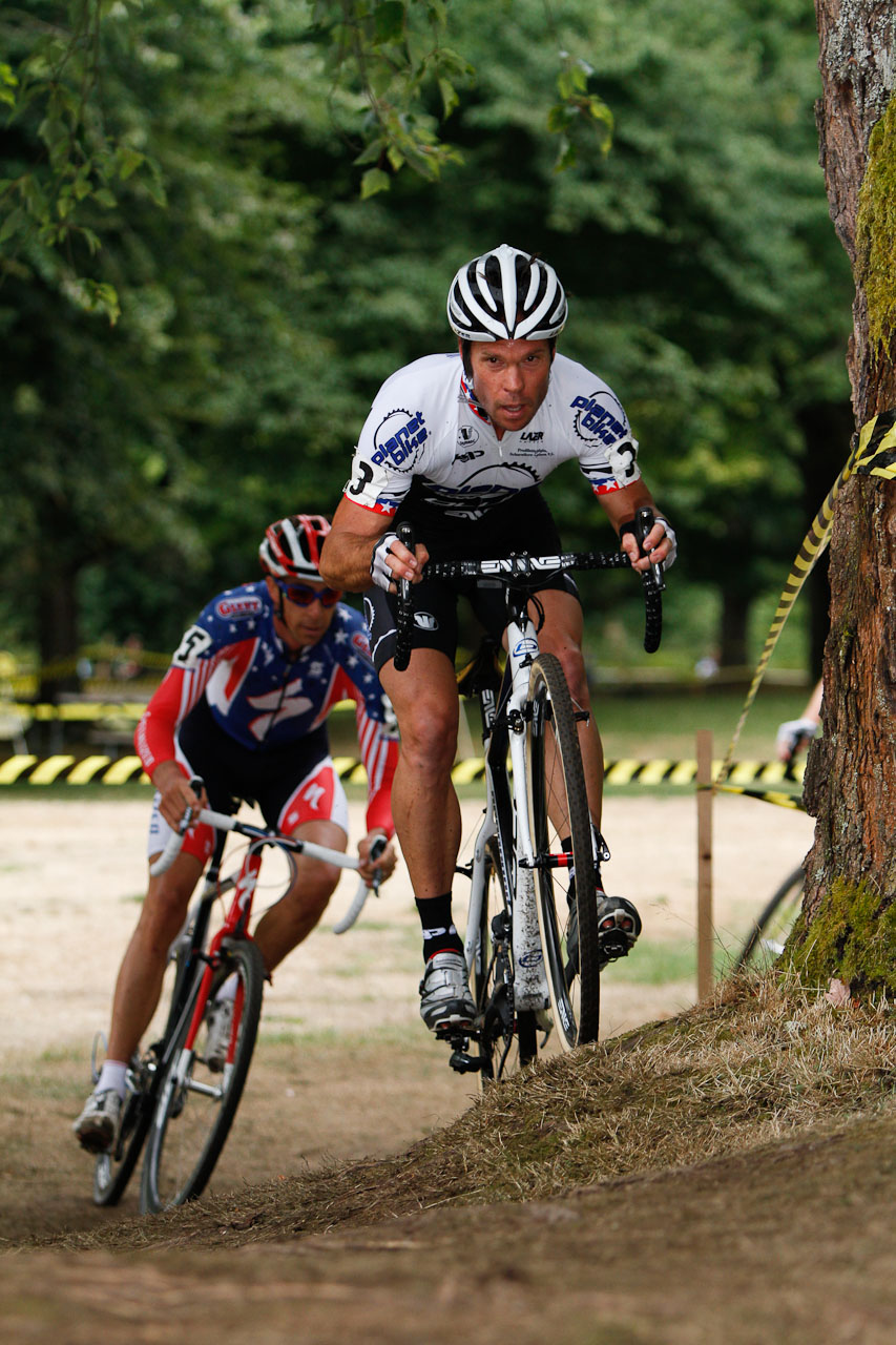 Rapha Focus GP: Jonathan Page and Todd Wells chasing the two Belgian riders. © Doug Brons