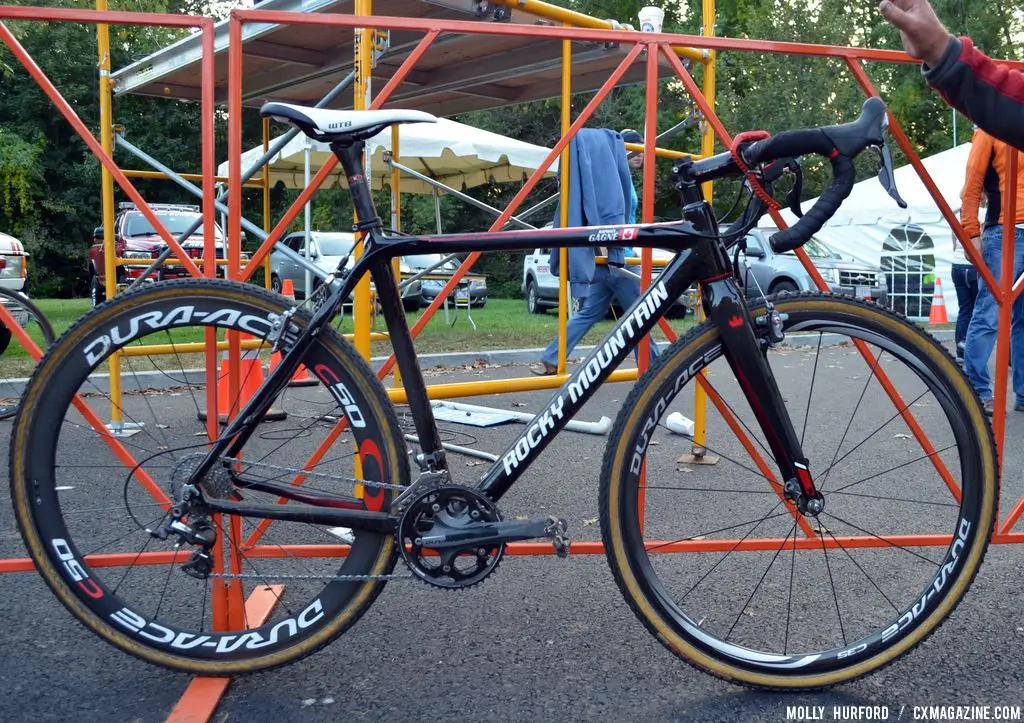 Gagne\'s special Team Edition carbon Rocky Mountain Solo CX. © Cyclocross Magazine