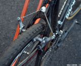 Shimano CX70 cantilever brakes on Raphael Gagne's bike. © Cyclocross Magazine