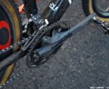 Shimano Dura-Ace compact crankset, with 34/46 rings. © Cyclocross Magazine