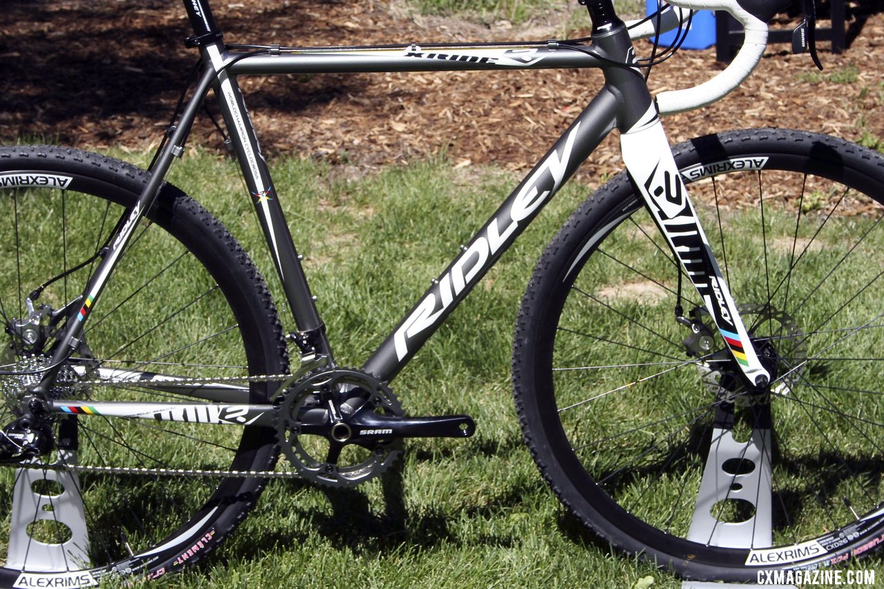 The aluminum SRAM Apex-equipped 2013 Ridley X-Ride bike. ©Cyclocross Magazine