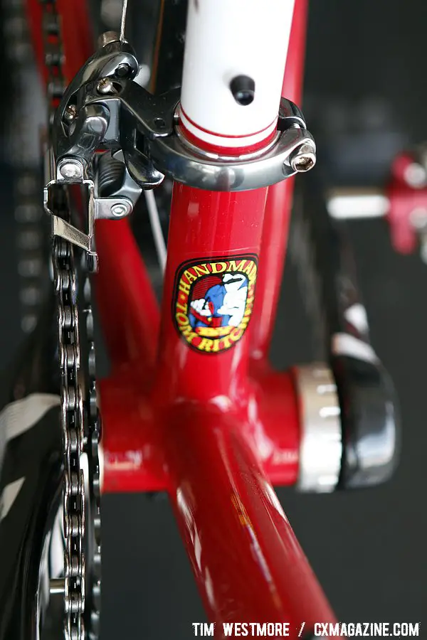 The steel Ritchey Swiss Cross is back for 2012. Tom Ritchey hand brazed this show bike. © Tim Westmore / Cyclocross Magazine