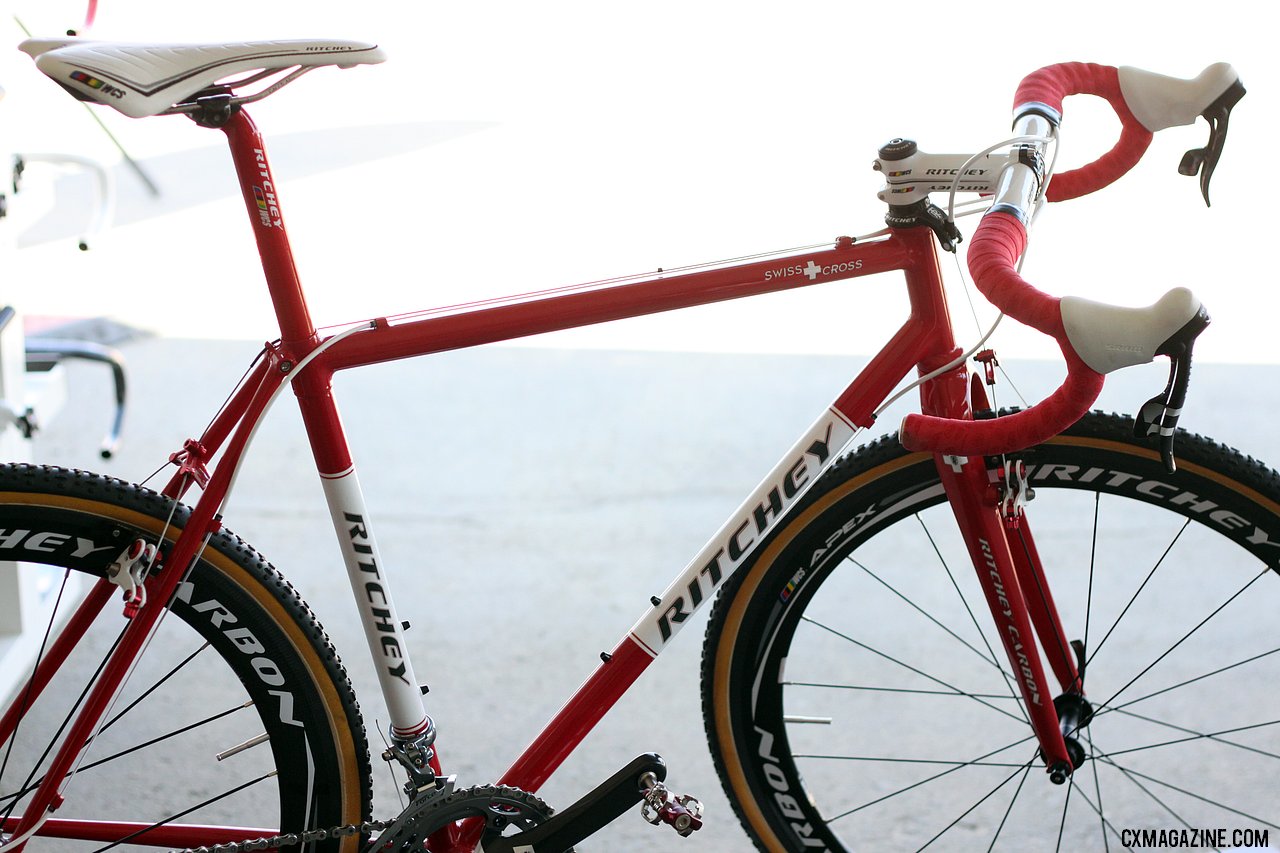 The steel Ritchey Swiss Cross is back for 2012, only lighter and with a whole lot of carbon. © Cyclocross Magazine