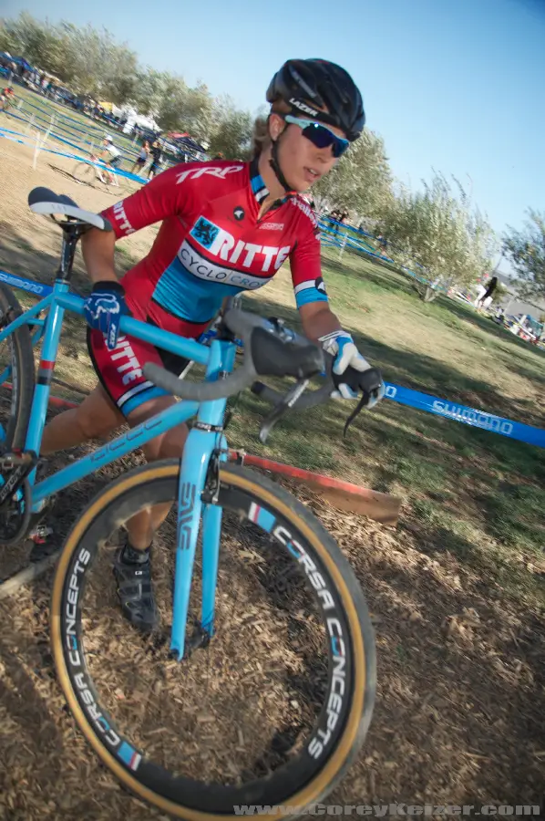 Jacques-Maynes\' teammate Amanda Schaper in racing action. © Corey Keizer