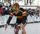 Boonen powers through the sand. ? Bart Hazen