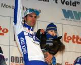 Wynants shares the podium with his son. ? Bart Hazen