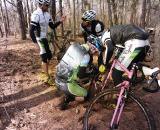 Matt Roy works his magic to get a rider back on the trail.© Natalia McKittrick