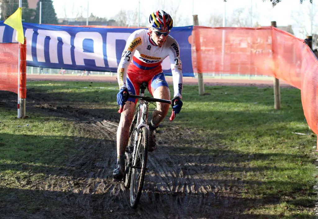 Zdenek Stybar was the strongest rider in Roubaix and now leads the World Cup. ? Bart Hazen