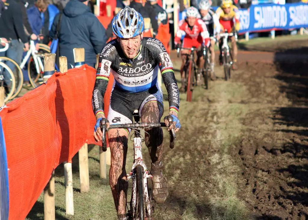 Erwin Vervecken rode to fourth in Roubaix. ? Bart Hazen