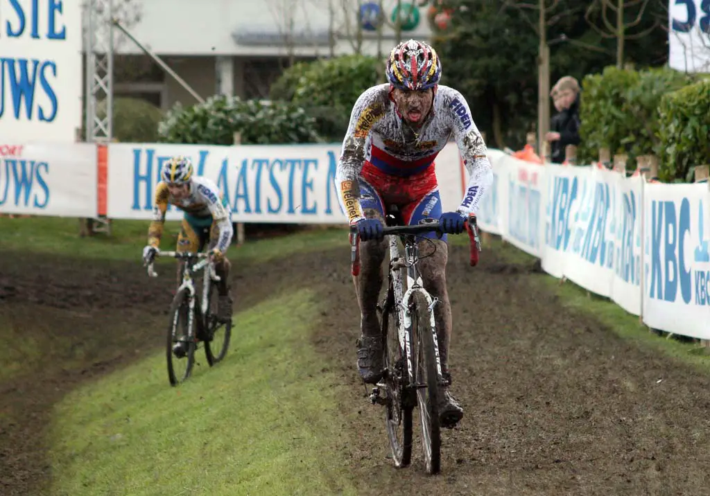 The muddy conditions asked a lot of the riders. ? Bart Hazen