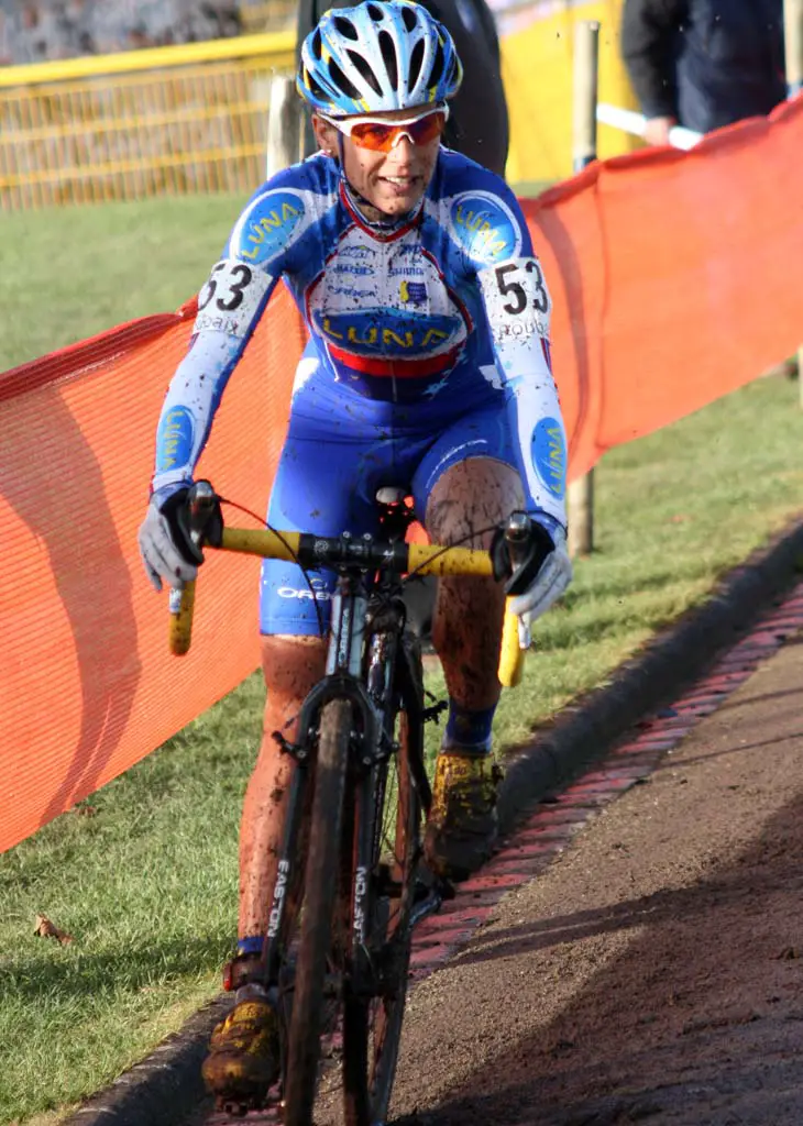 Katerina Nash took her first World Cup win in Roubaix. ? Bart Hazen