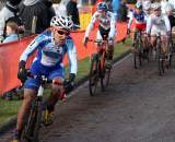 Amy Dombroski took her new Luna kit to 14th in Roubaix. ? Bart Hazen