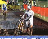 World Champion Vos charging through the barriers. ? Bart Hazen