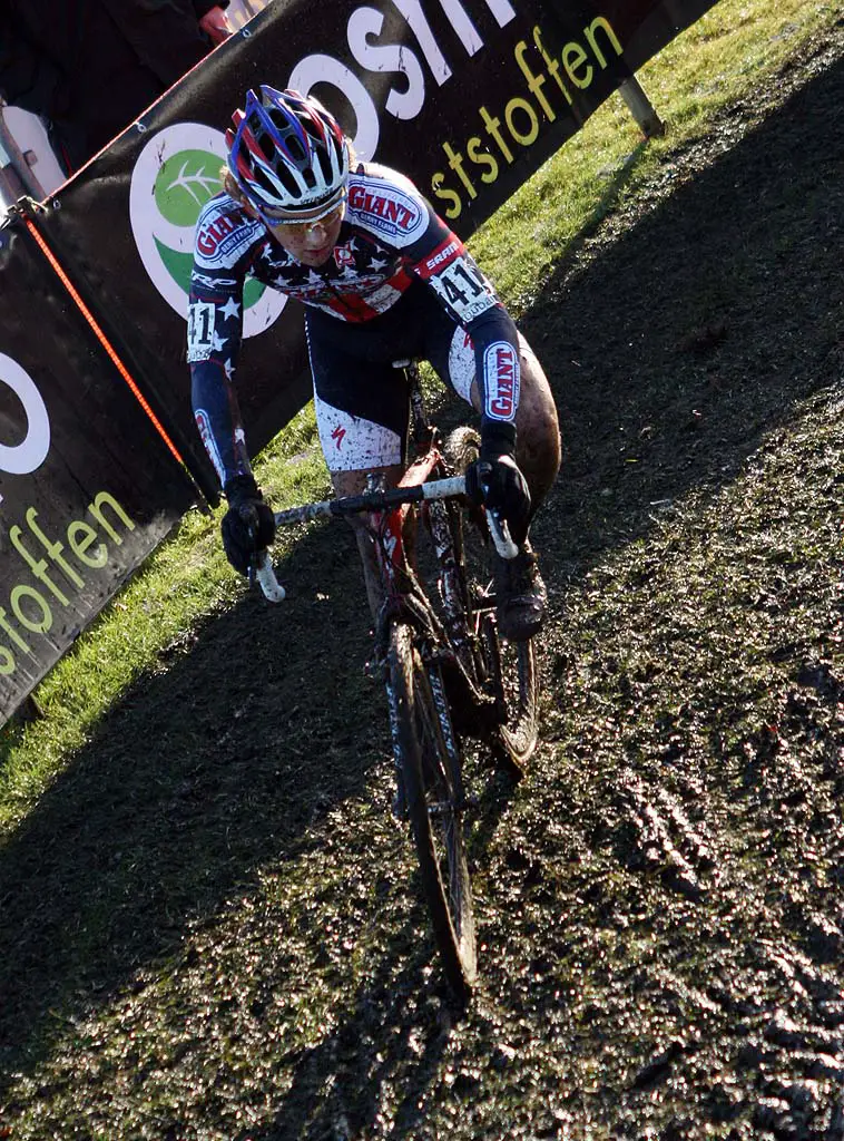 Cody Kaiser finished on the lead lap in Roubaix. ? Bart Hazen