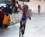 Van der Poel takes the win. ? Bart Hazen