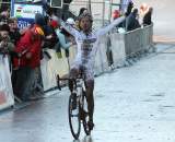 Meeusen takes the win on the famous Roubaix velodrome. ? Bart Hazen
