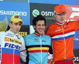 The U23 podium in Roubaix. ? Bart Hazen